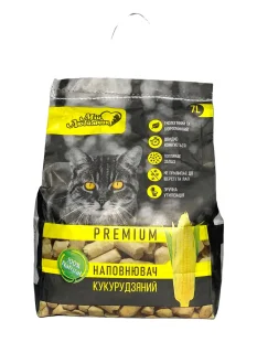 Кукурудзяний комкуючий наповнювач Мій Любимчик PREMIUM natural 
