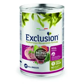 Вологий корм Exclusion Adult Veal для дорослих собак всіх порід з телятиною