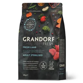 Сухой корм Grandorf Fresh Cat Sterilised Lamb & Seet Potato - для взрослых стерилизованных кошек, с ягненком и бататом