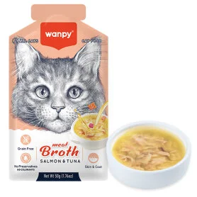 Wanpy Meat Broths Salmon and Tuna