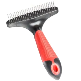 Гребінець Flamingo Rake Rotating Teeth для собак з довгою, жорсткою і кучерявою шерстю