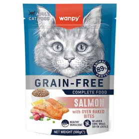 Сухий беззерновий корм Wanpy Adult Cat Grain Free Salmon - для дорослих котів, з лососем