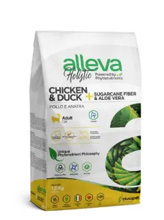 Повнораціонний сухий корм Alleva Holistic Hairball Cat Adult Chicken&Duck - для дорослих котів з довгою шерстю або котів зі схильністю до утворення грудочок шерсті, з куркою та качкою 