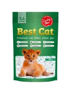 Силікагелевий наповнювач Best Cat, з ароматом зеленого яблука
