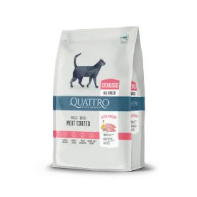 Сухий корм Quattro Cat Sterilized Chicken для стерилізованих котів з куркою