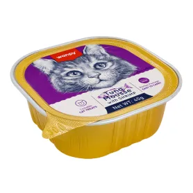 Беззерновой влажный корм Wanpy Tuna&Shrimp мусс для кошек с тунцом и креветками