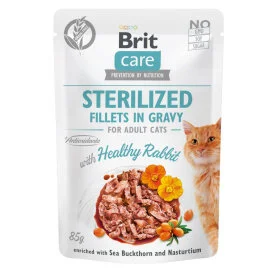 Brit Care Sterilized Fillets in Gravy Hearty Rubbit
