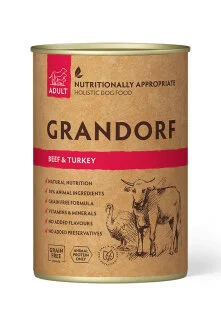 Grandorf Dog Beef & Turkey Adult 