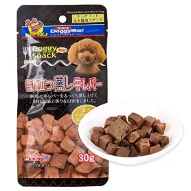 Ласощі DoggyMan Steamed Beef Liver Bits з яловичою печінкою для собак