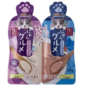 Рідкий корм CattyMan Complete Twins Pouch для котів з двома смаками: курка, козяче молоко та тунець, макрель